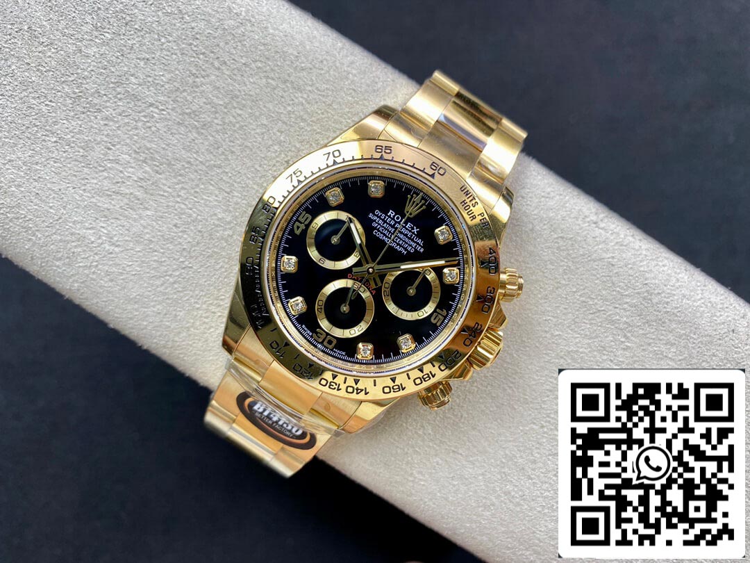 Rolex Daytona M116508-0016 1:1 Mejor edición BT Factory esfera negra