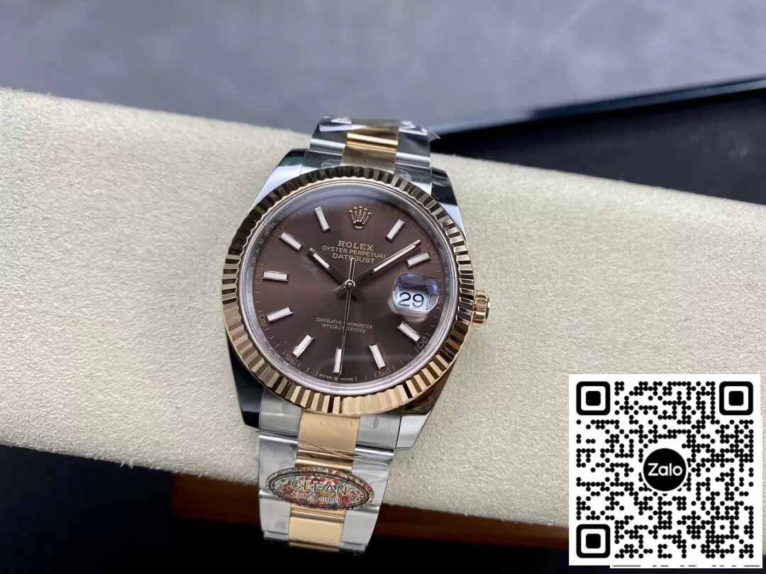 Rolex Datejust 41MM M126331-0001 1:1 Best Edition Quadrante cioccolato Clean Factory