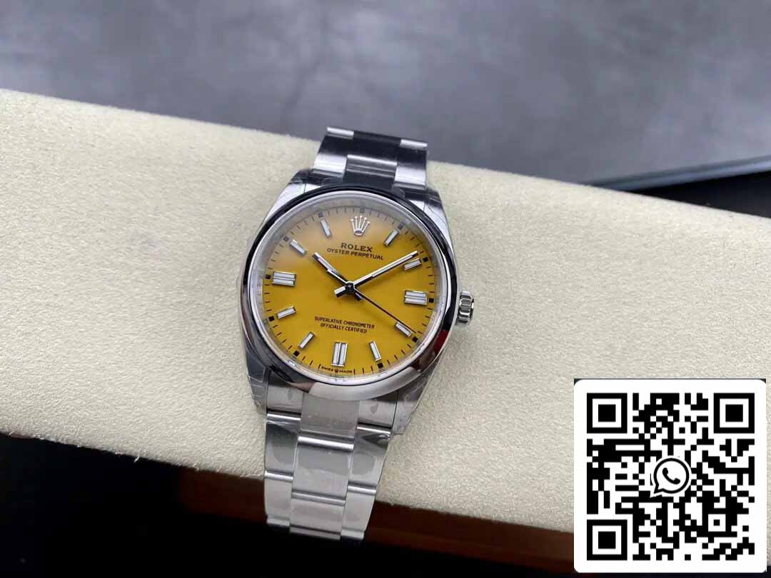 Rolex Oyster Perpetual M126000-0004 36MM 1:1 Mejor Edición VS Esfera Amarilla de Fábrica