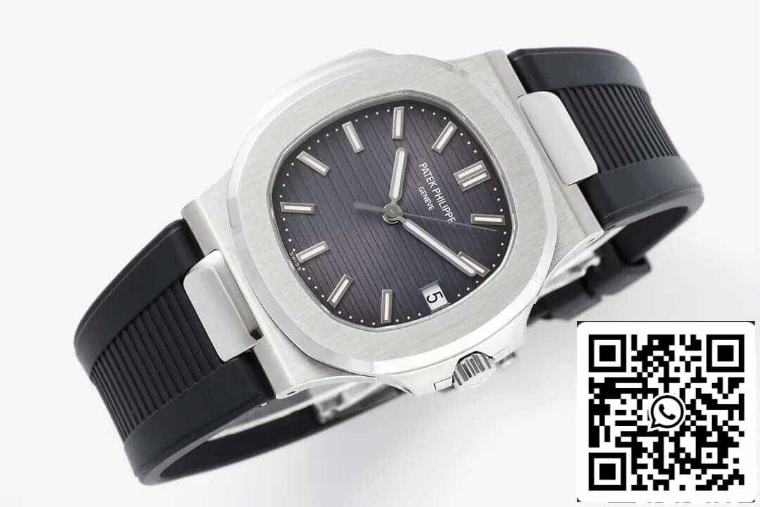 Patek Philippe Nautilus 5711 1:1 Mejor edición PPF Factory Correa de caucho negra