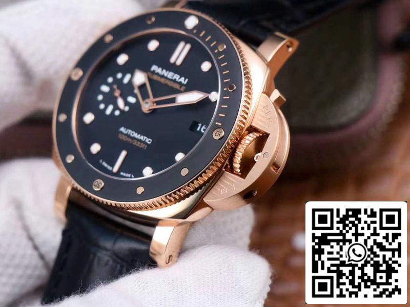 Panerai Submersible PAM00974 Movimento svizzero in oro rosa 1:1 Best Edition VS Factory