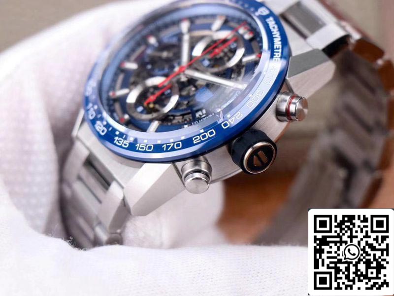 Tag Heuer Carrera Calibre Heuer 01 CAR201T.BA0766 Cronógrafo 1:1 Mejor Edición XF Factory Esfera Azul Calibre Suizo 01