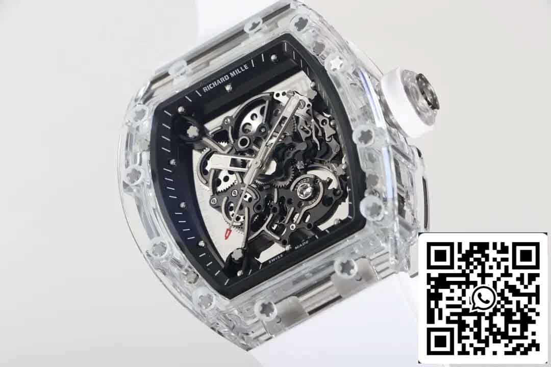 Réplica Richard Mille RM055 Mejor Edición 1:1 RM Factory Correa Blanca