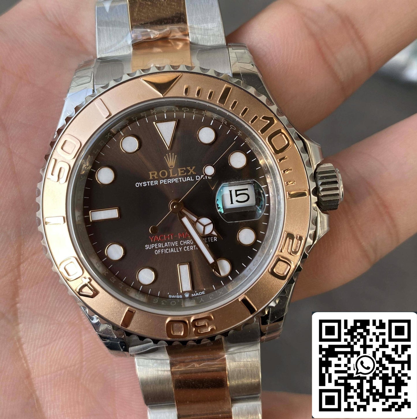 Rolex Yacht Master M126621-0001 1:1 Mejor edición VS esfera de chocolate de fábrica