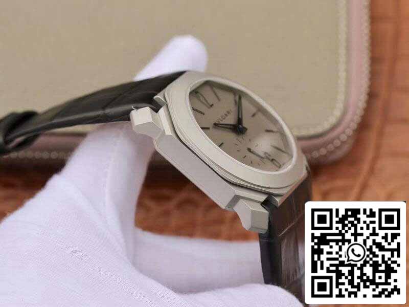 Bvlgari Octo Finissimo Extra Thin Automatic 103035 Orologio da uomo 1:1 Best Edition Swiss BVL193 Cinturino in pelle nera