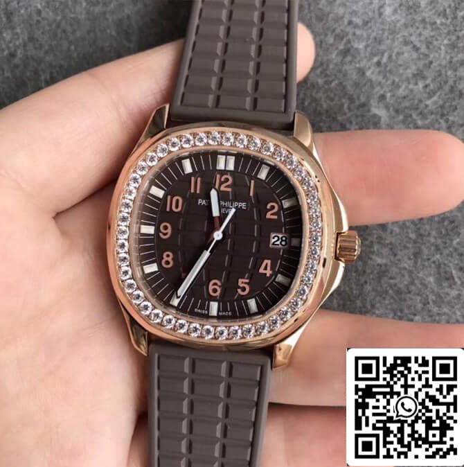 Patek Philippe Aquanaut 5068R-001 1:1 Best Edition PPF Factory quadrante marrone in oro rosa