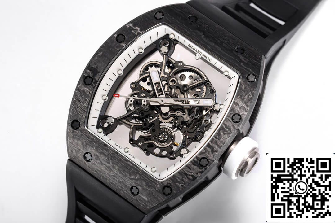 Richard Mille RM055 NTPT 1:1 Mejor Edición BBR Factory Correa Negra