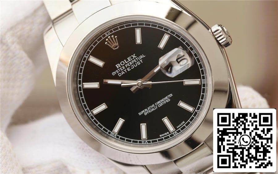 Rolex Datejust M126300-0011 1:1 Best Edition EW Factory Quadrante nero