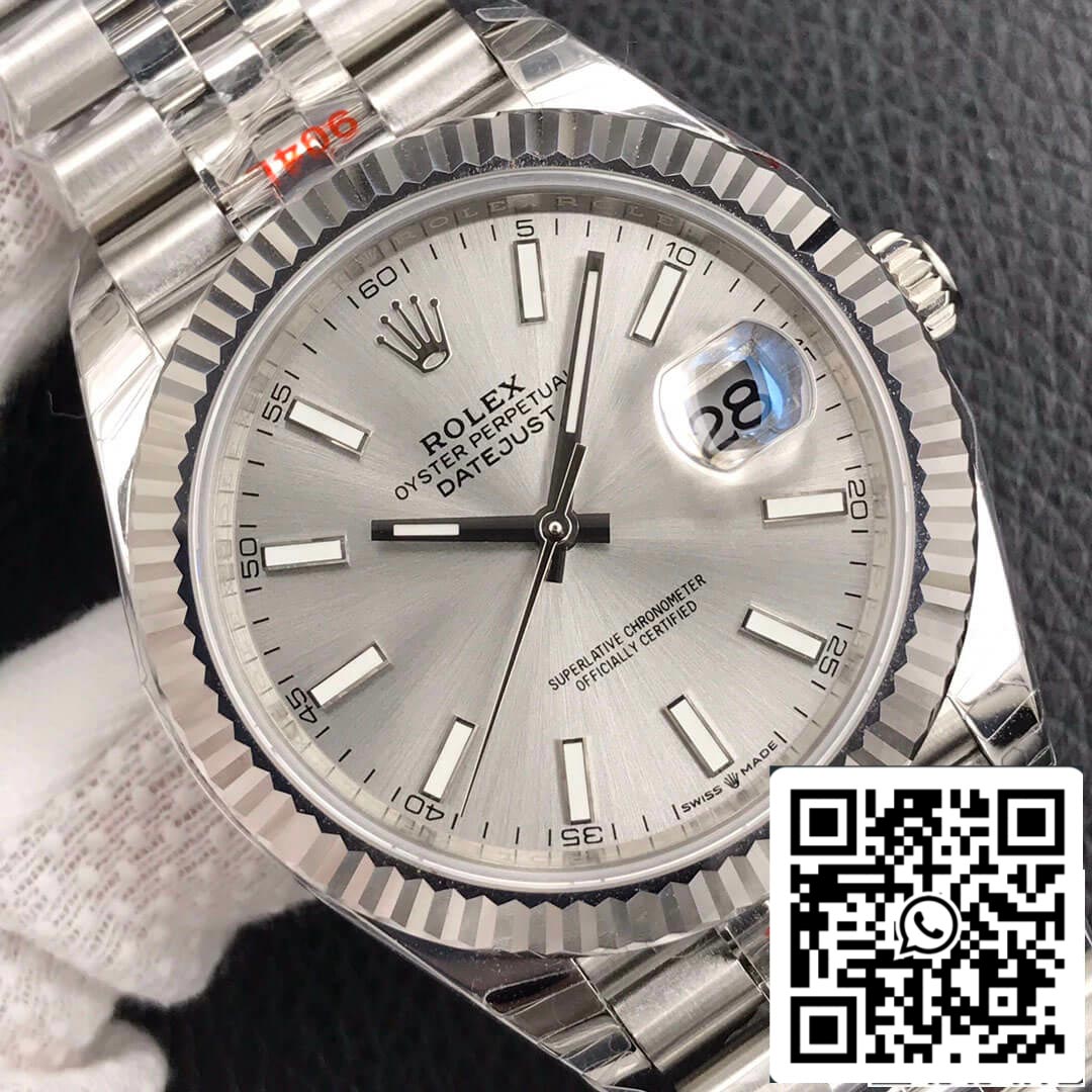 Rolex Datejust M126334-0004 1:1 Best Edition EW Factory Silver Grey Dial