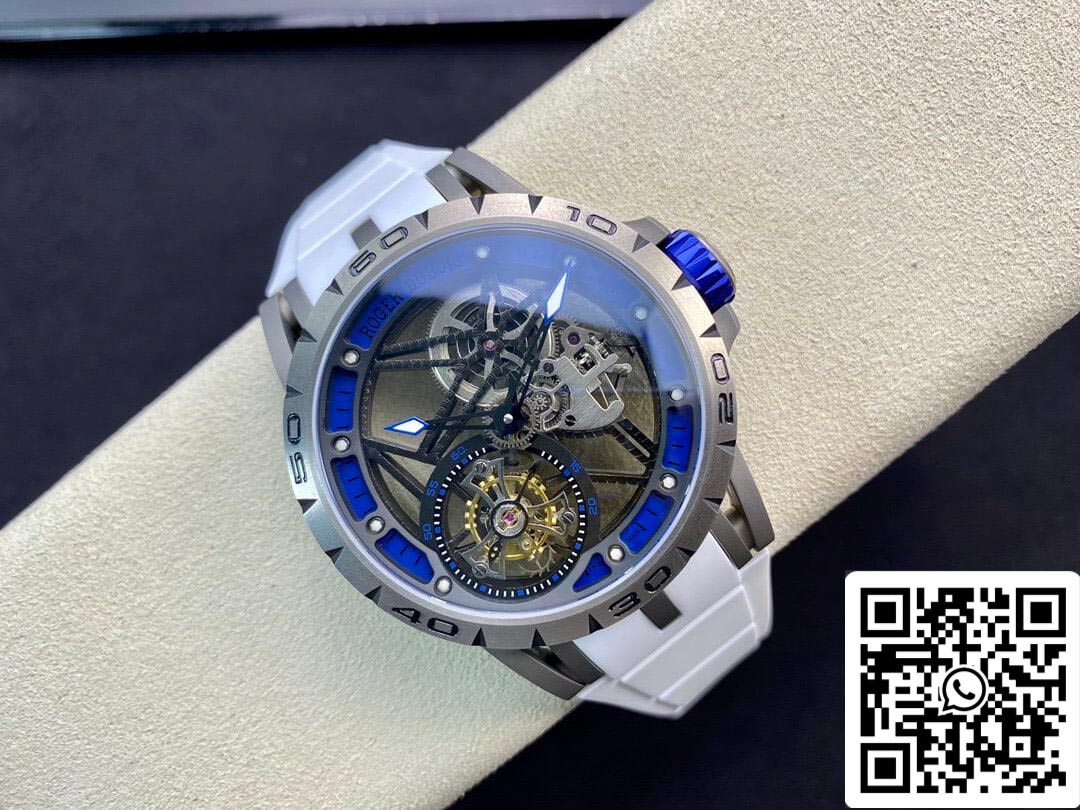 Roger Dubuis Excalibur RDDBEX0479 1: 1 Best Edition BBR Factory Tourbillon cinturino in caucciù