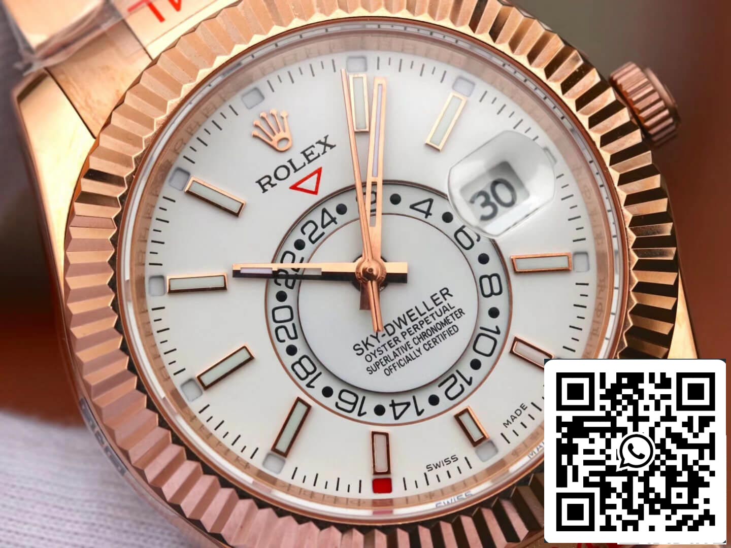 Rolex Sky Dweller M326935-0005 Mejor edición 1:1 Noob Factory Oro rosa