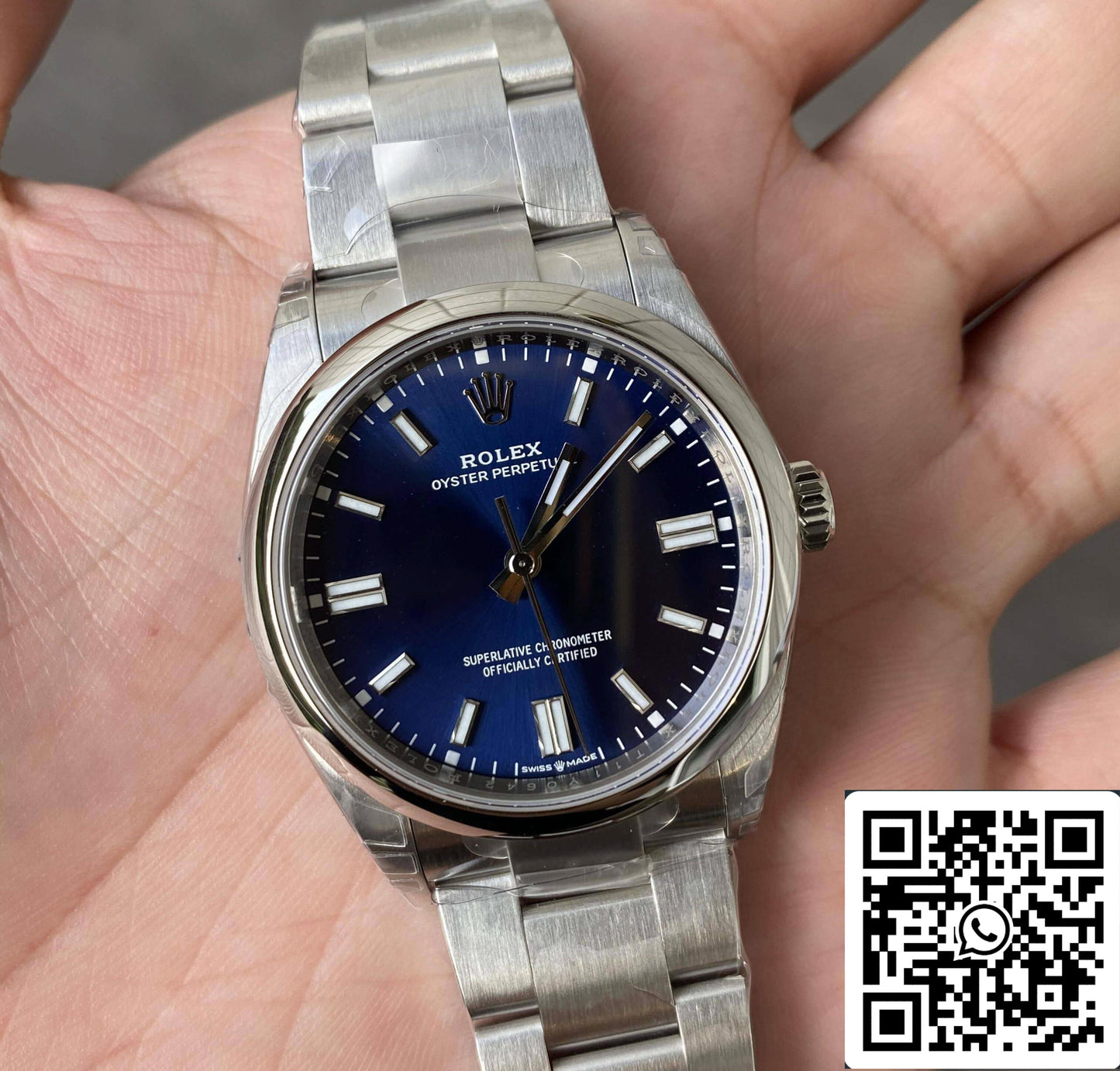 Rolex Oyster Perpetual M126000-0003 36MM 1:1 Mejor edición VS esfera azul de fábrica