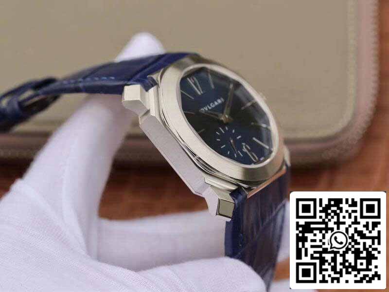 Bvlgari Octo Finissimo Extra Thin Automatic 103035 Orologio da uomo quadrante blu 1:1 Best Edition Swiss BVL193