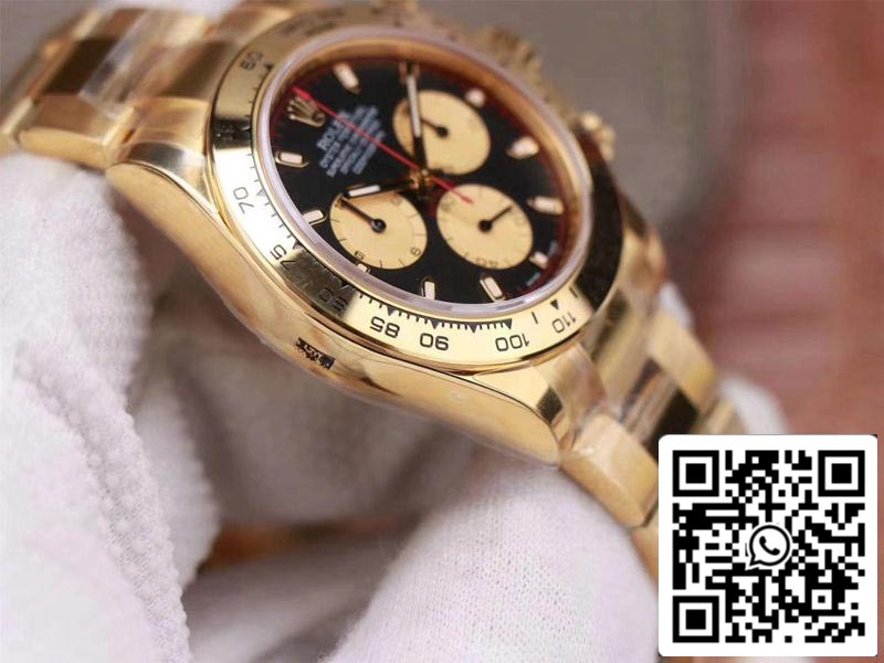 Rolex Daytona M116508-0009 1:1 Best Edition Noob Factory Black Dial Swiss ETA4130