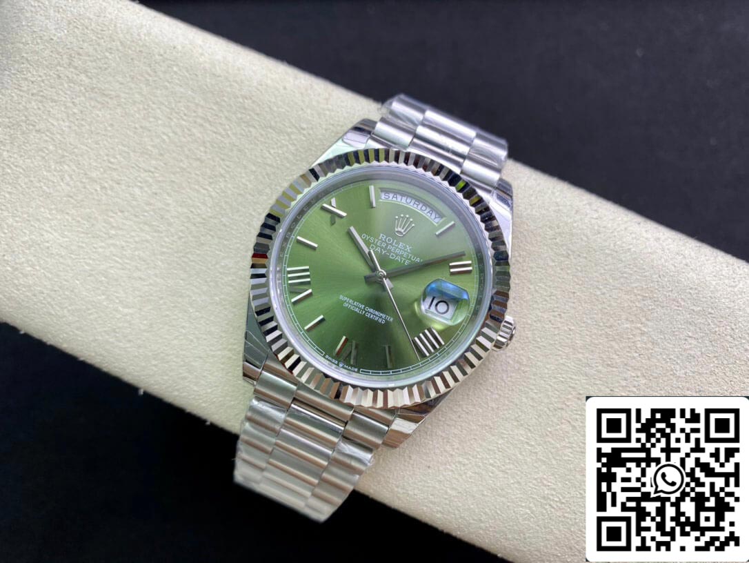 Rolex Day Date M228239-0033 1:1 Best Edition EW Factory quadrante verde oliva