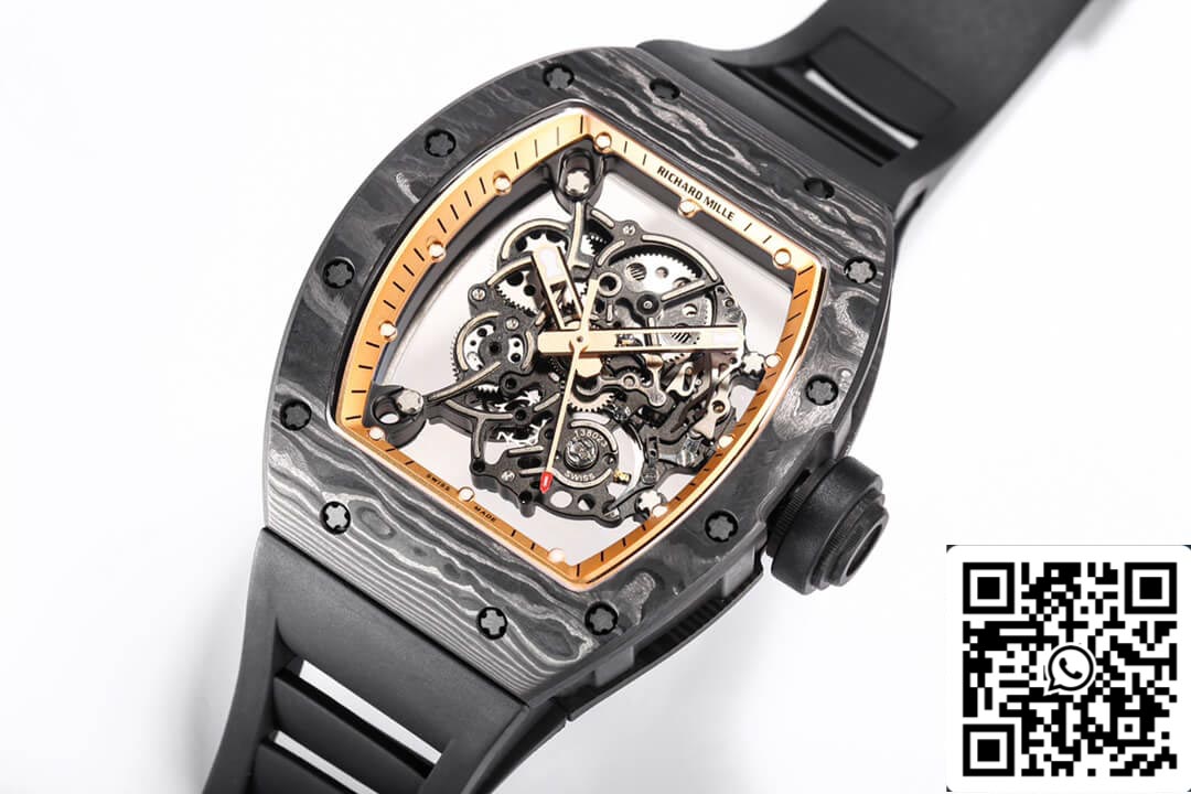 Richard Mille RM055 NTPT 1:1 Mejor edición BBR Factory Esfera de fibra de carbono