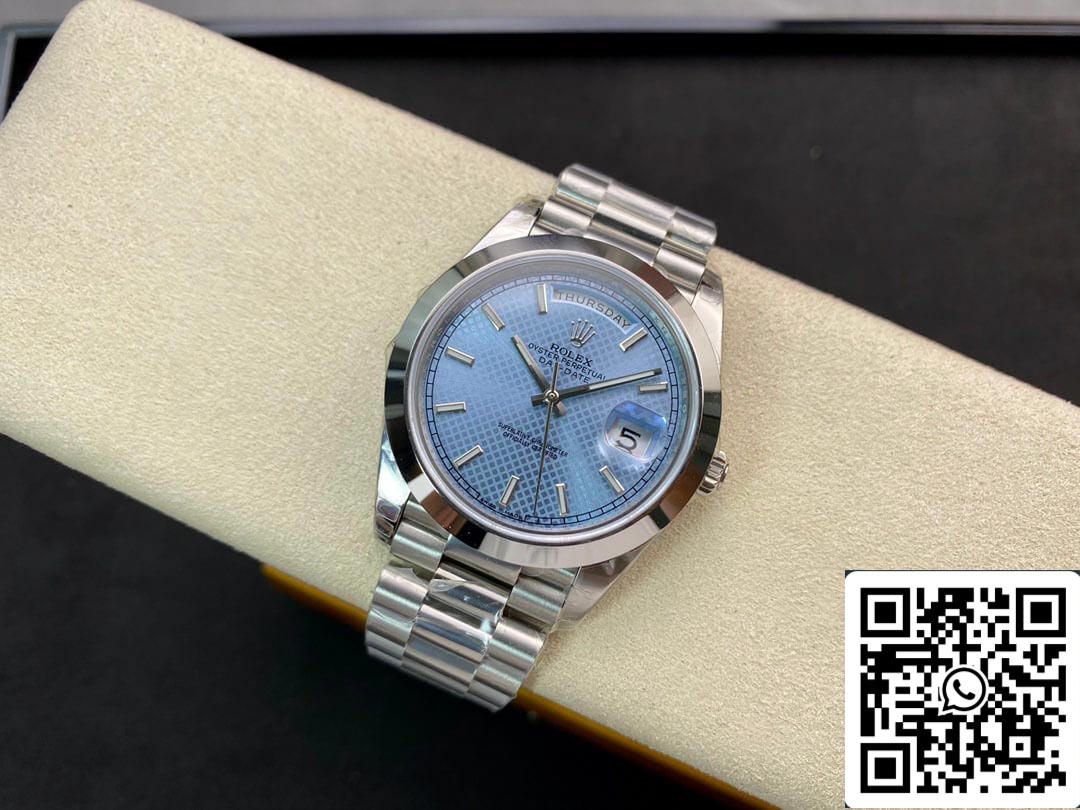 Rolex Day Date M228206-0004 1:1 Mejor Edición EW Factory Esfera Azul Claro