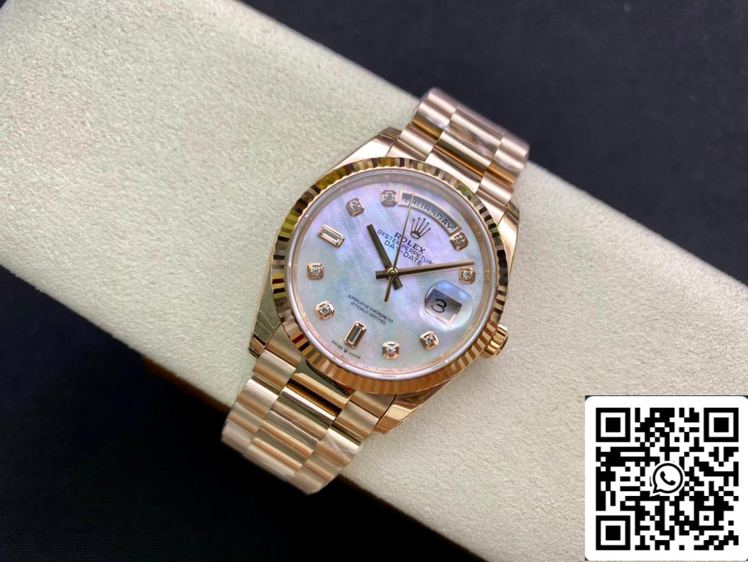 Rolex Day Date M128235-0029 1:1 Best Edition EW Factory in oro rosa