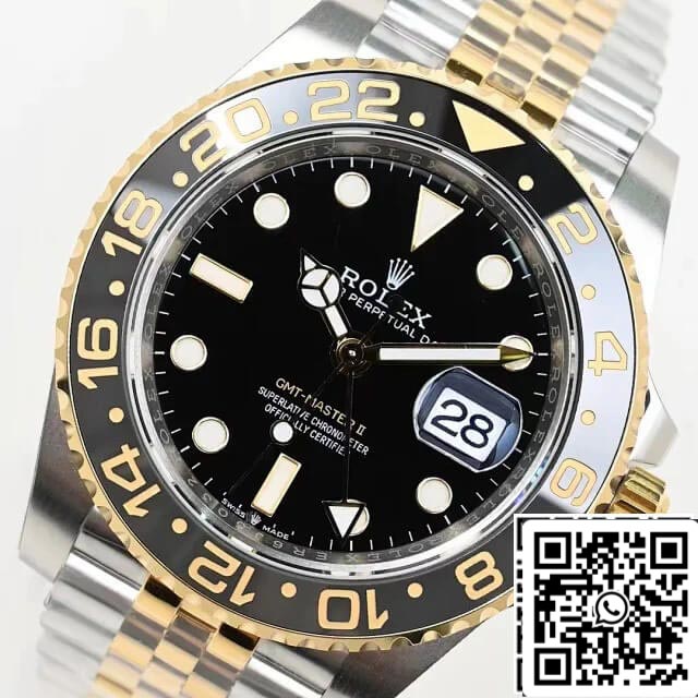 Rolex GMT Master II M126713grnr-0001 1:1 Mejor edición EW Factory esfera negra