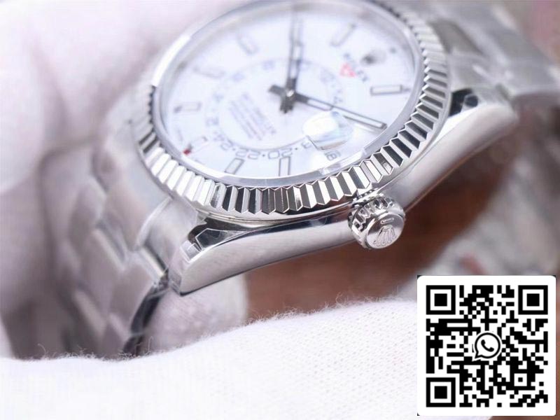 Rolex Sky Dweller M326934-0001 Migliore edizione 1:1 Noob Factory quadrante bianco