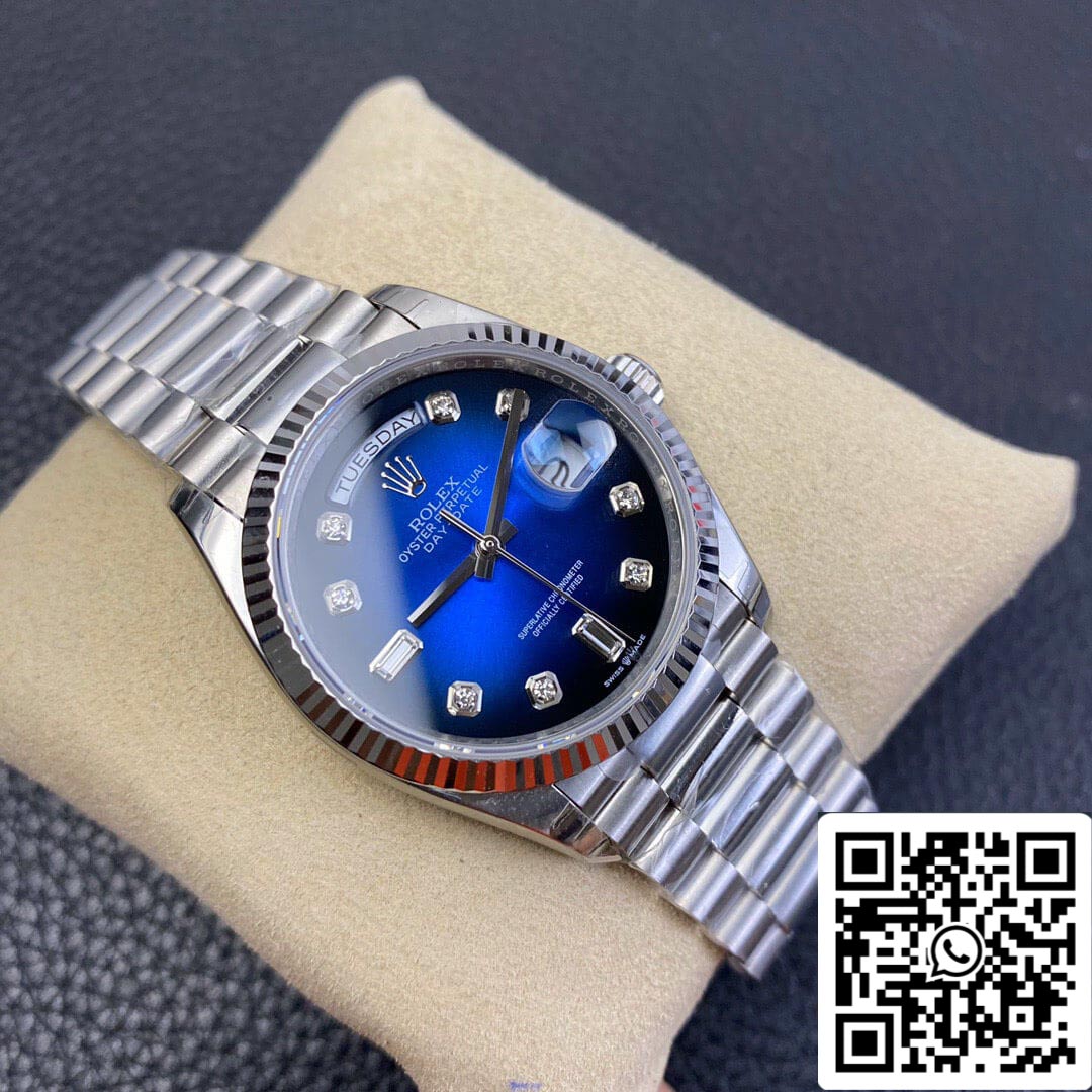 Rolex Day Date M128239-0023 Quadrante blu sfumato 1:1 Best Edition EW Factory