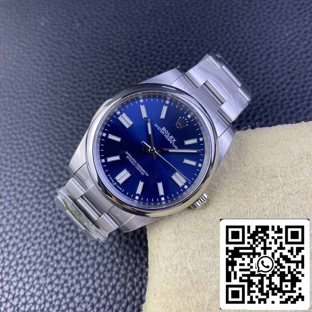 Rolex Oyster Perpetual M124300-0003 41MM 1:1 Best Edition Clean Factory Blue Dial