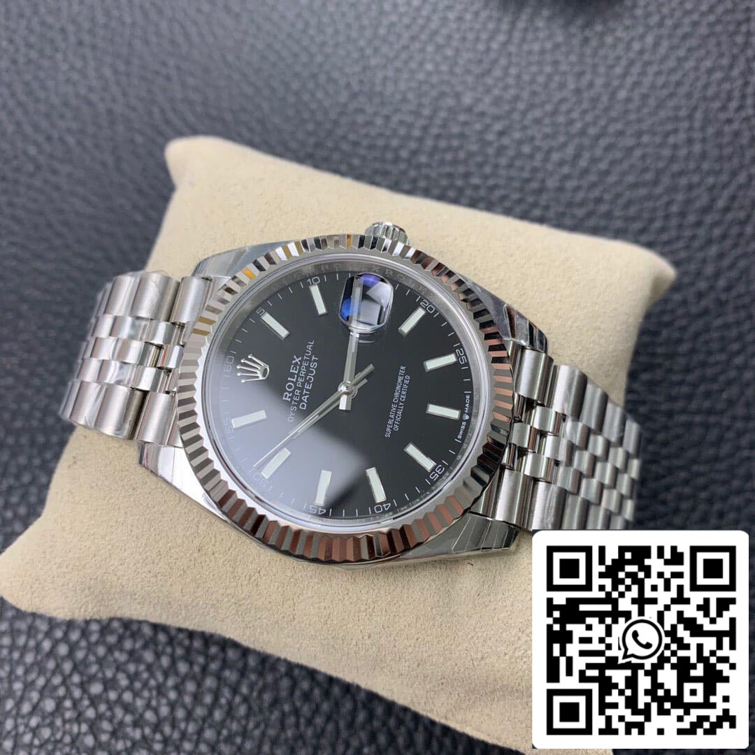 Rolex Datejust M126334-0018 1:1 Mejor edición EW Factory esfera negra