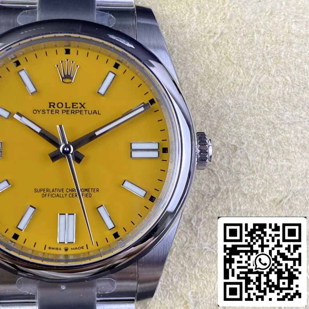 Rolex Oyster Perpetual M124300-0004 41MM 1:1 Mejor edición Clean Factory esfera amarilla