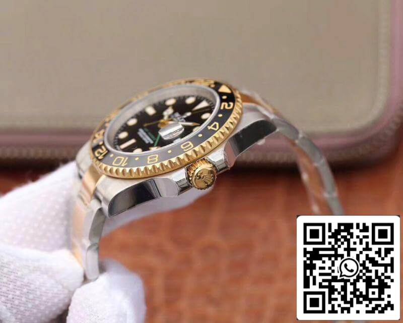 Rolex GMT Master II 116713 LN 40mm EW Factory 1:1 Best Edition Bracciale svizzero bicolore in acciaio inossidabile ETA2836