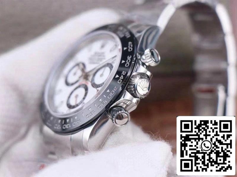 Rolex Cosmograph Daytona M116500LN-0001 1:1 Best Edition Noob Factory quadrante bianco svizzero ETA4130