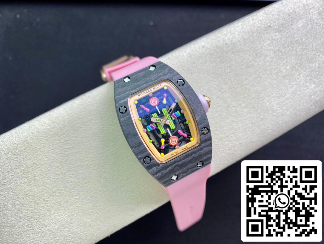 Richard Mille RM-07 Bon Bon 1:1 Mejor Edición RM Factory Correa Rosa