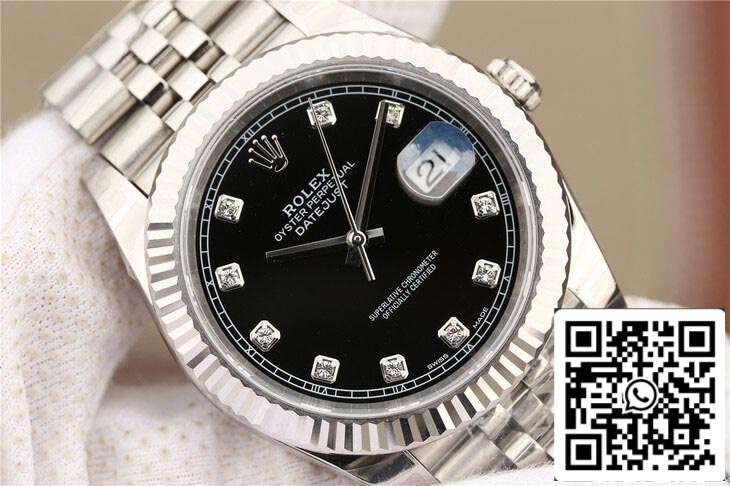 Rolex Datejust M126334-0012 1:1 Best Edition EW Factory Black Dial