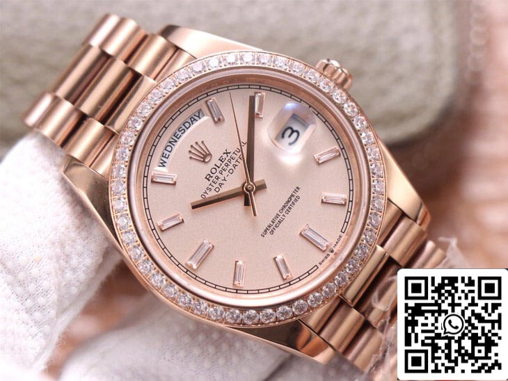 Rolex Day Date M228345RBR-0007 1:1 Best Edition EW Factory Oro rosa