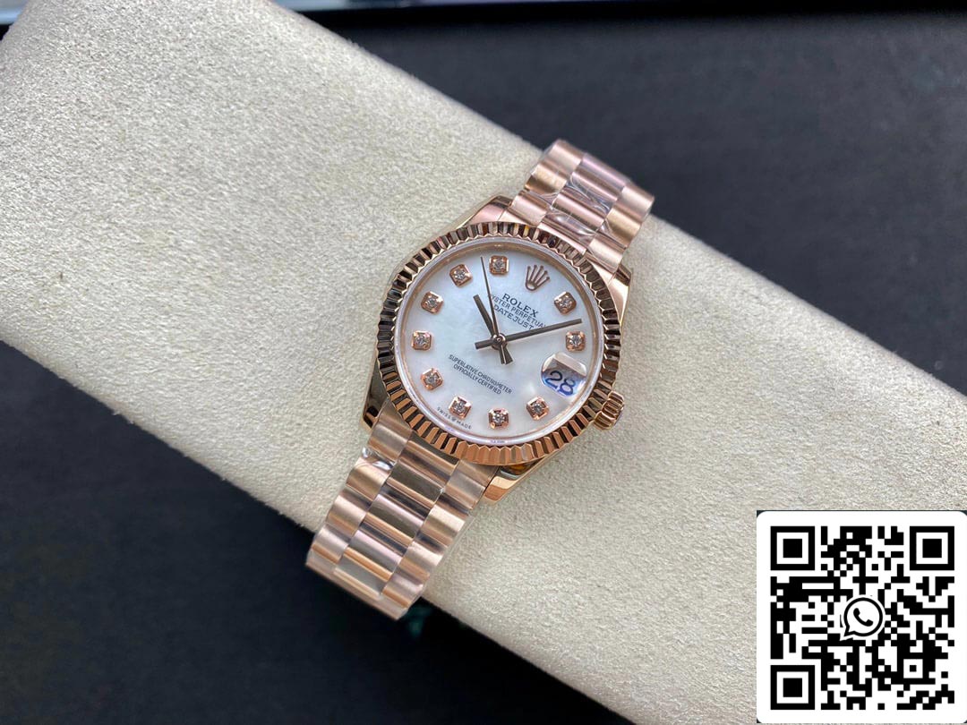 Rolex Datejust M278275-0009 31MM 1:1 Mejor edición EW Factory Oro rosa