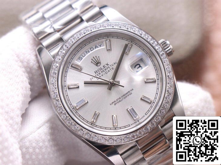 Rolex Day Date M228349RBR-0001 1:1 Best Edition EW Factory quadrante argento