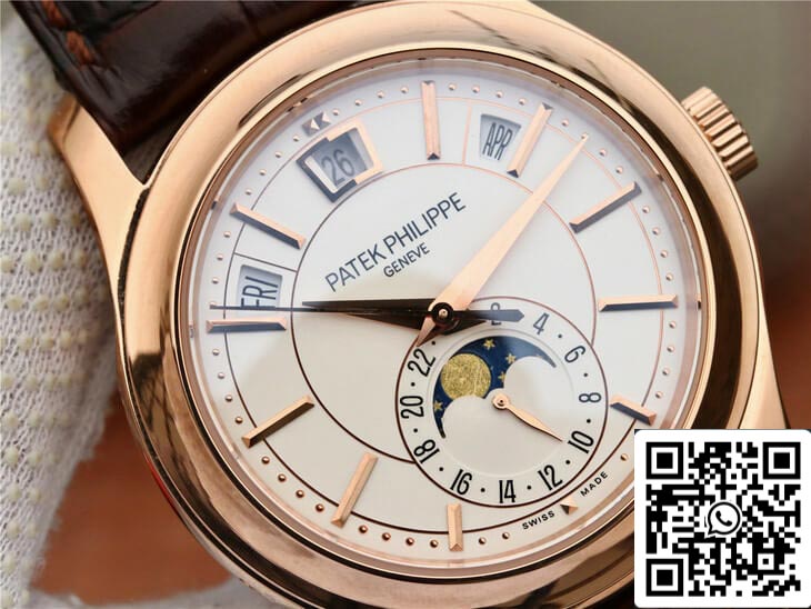 Patek Philippe Complications 5205R-001 1:1 Mejor edición KM Factory Esfera blanca lechosa