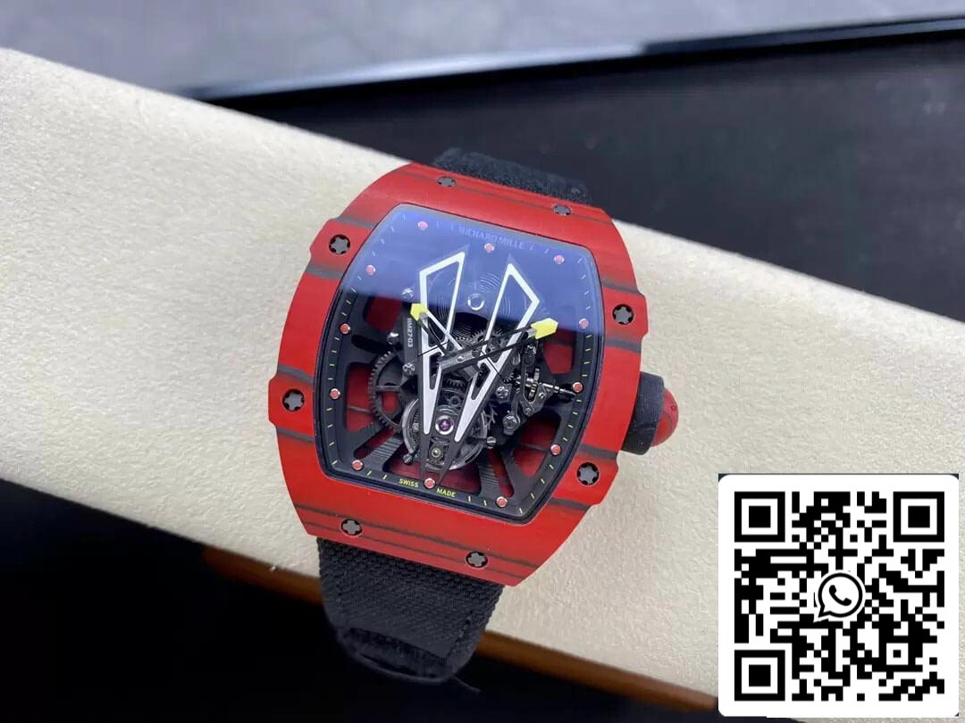 Custodia in fibra di carbonio rossa BBR Factory Richard Mille RM27-03 Tourbillon 1: 1 Best Edition