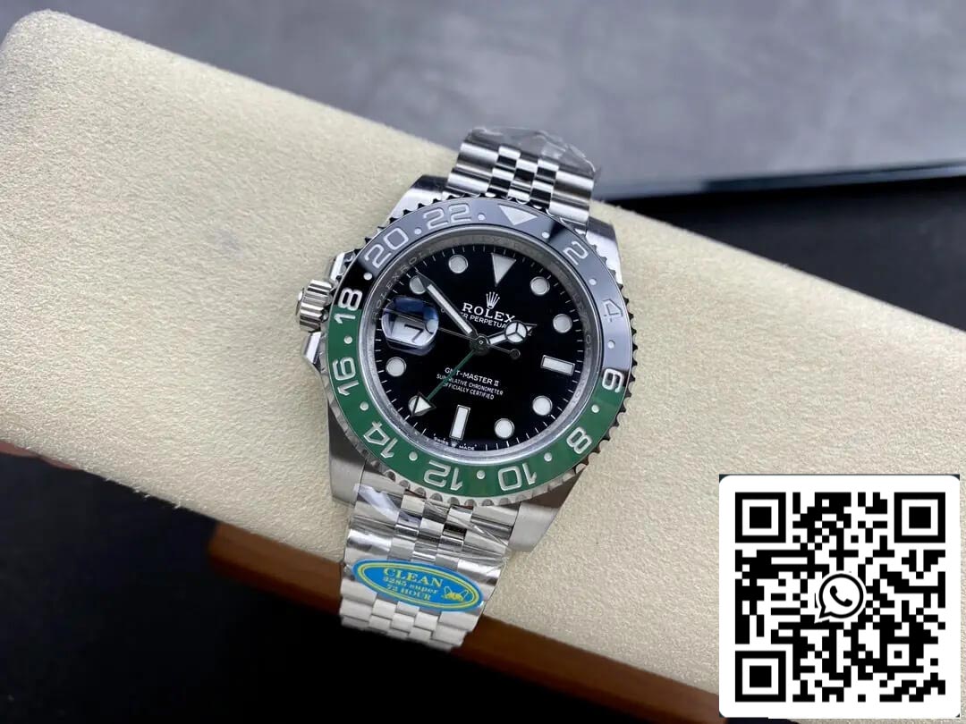 Rolex GMT Master II M126720vtnr-0002 1:1 Mejor edición Clean Factory V3 esfera negra