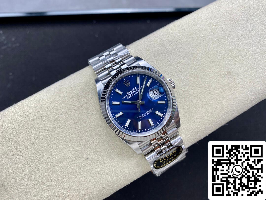 Rolex Datejust M126234-0017 36MM 1:1 Best Edition Quadrante blu fabbrica pulita