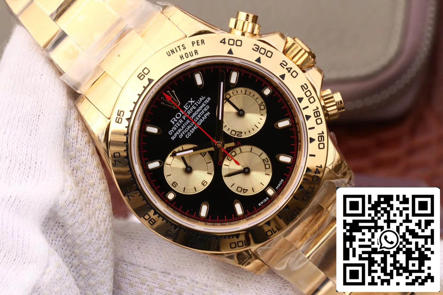 Rolex Daytona Cosmograph M116508-0009 1:1 Migliore edizione JH Factory Oro 18 carati