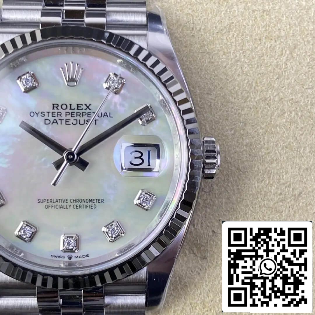 Rolex Datejust M126234-0019 36MM 1:1 Mejor edición Clean Factory Acero inoxidable