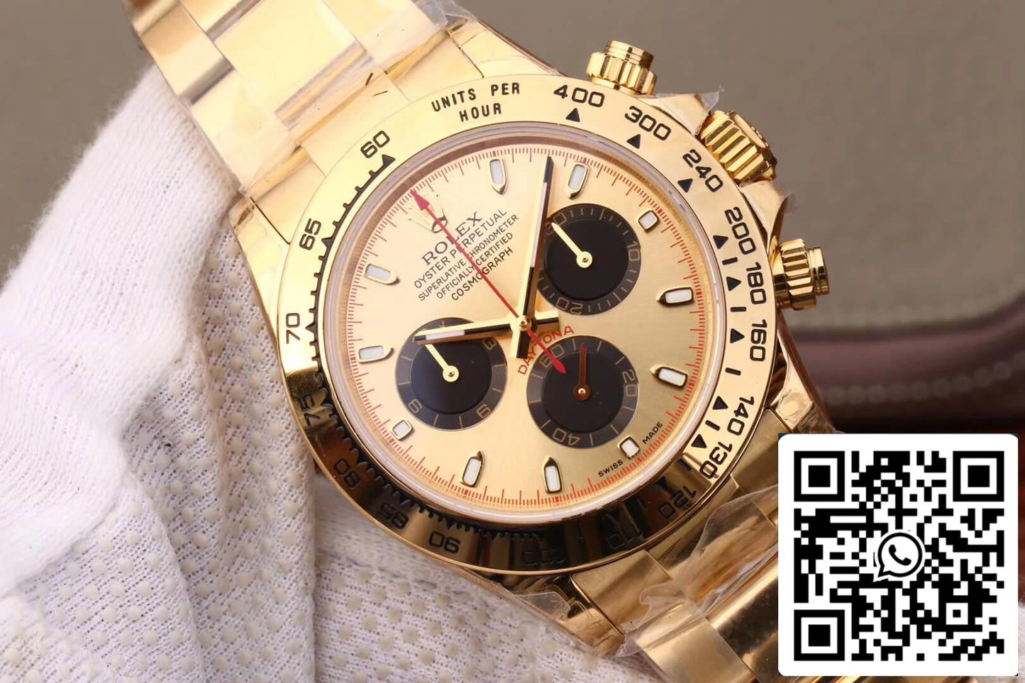 Rolex Daytona 116508 1:1 Mejor Edición JH Factory Oro Amarillo Cronógrafo Negro