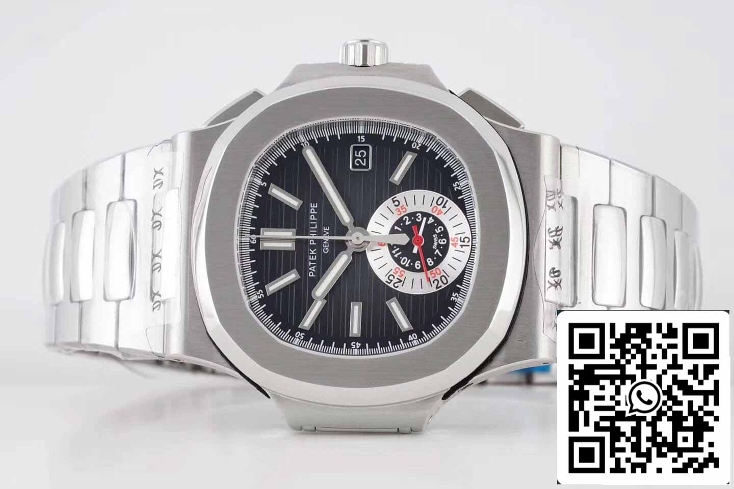 Patek Philippe Nautilus 5980/1A-014 1:1 Mejor Edición 3K Factory V2 Esfera Negra