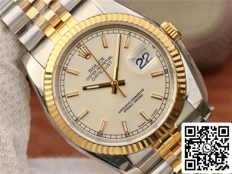 Rolex Datejust 116233 36 mm Correa Jubilee AR Factory Oro amarillo