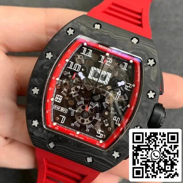 Richard Mille RM-011 Custodia in carbonio forgiato nero KV Factory V2 1:1 Best Edition