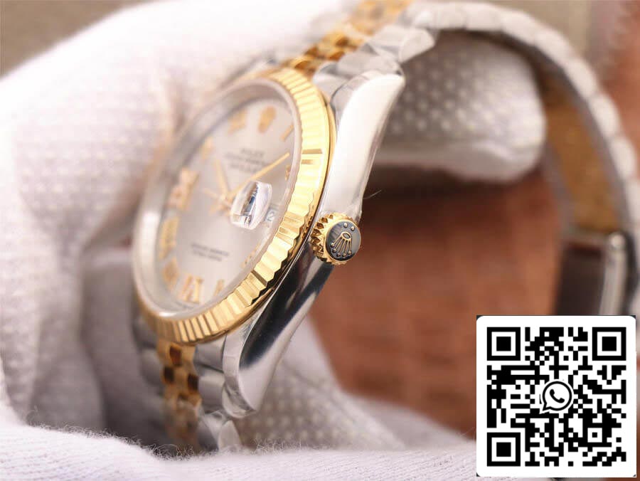 Rolex Datejust M126233-0031 1:1 Mejor edición EW Factory esfera plateada