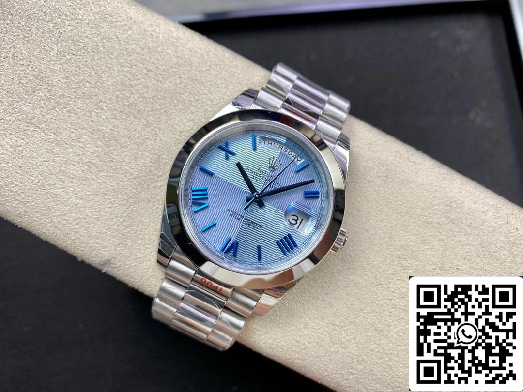 Rolex Day Date M228206-0001 1:1 Mejor edición EW Factory esfera azul