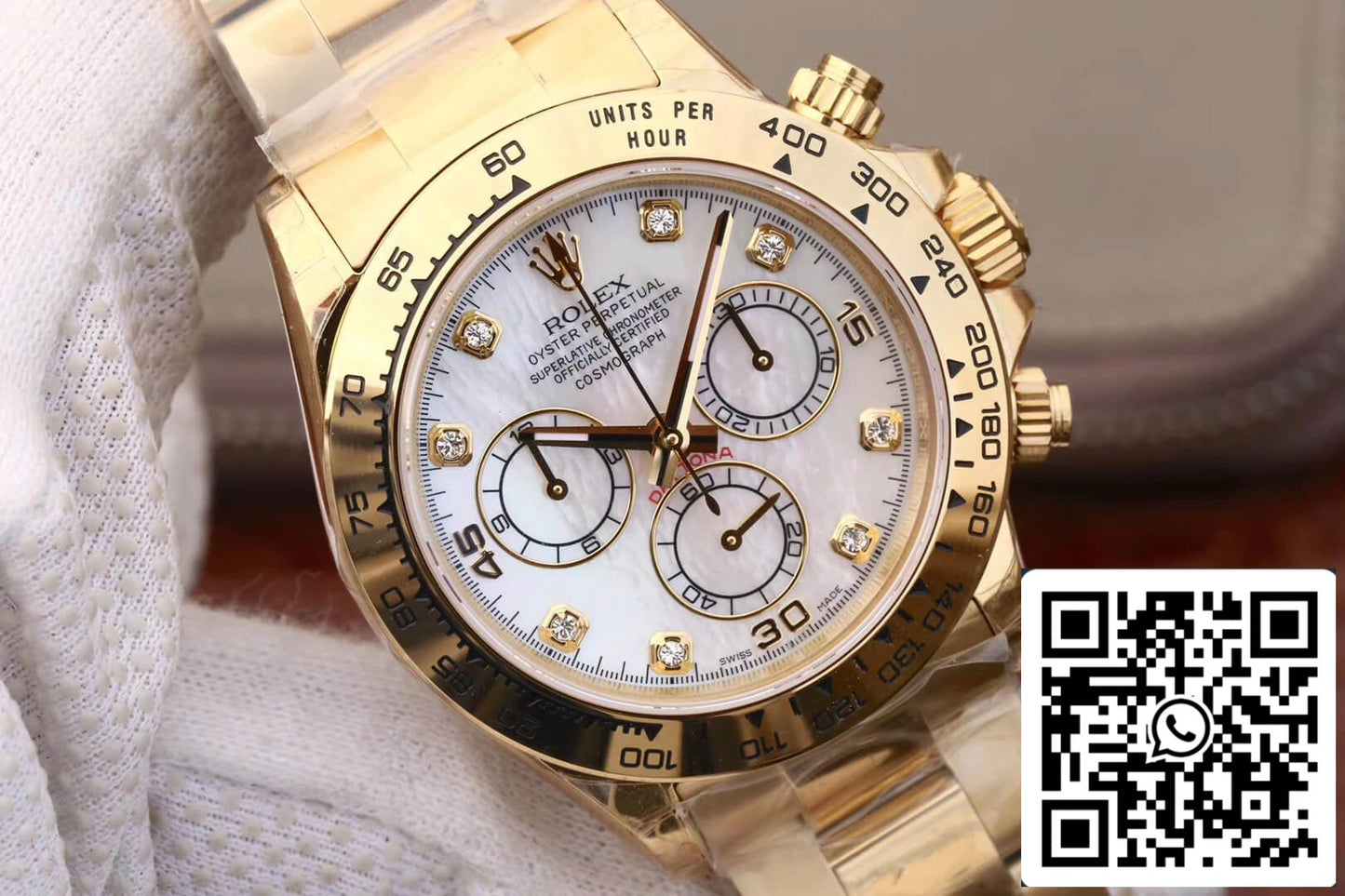 Rolex Daytona Cosmograph 116528-78598 1:1 Mejor edición JH Factory Esfera de diamantes