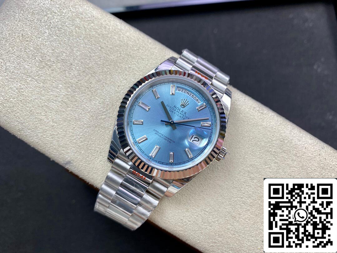 Rolex Day Date M228236-0006 1:1 Mejor edición EW Factory esfera azul hielo