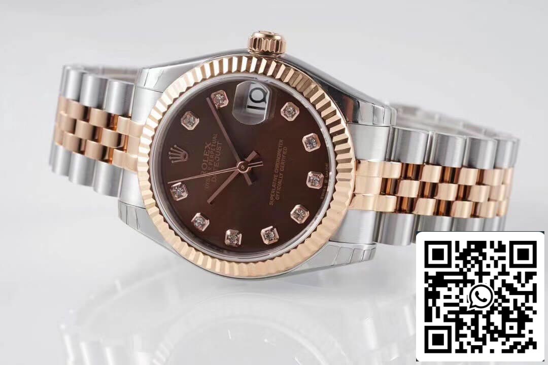 Rolex Datejust m278271-0028 1:1 Mejor edición GS Factory esfera marrón